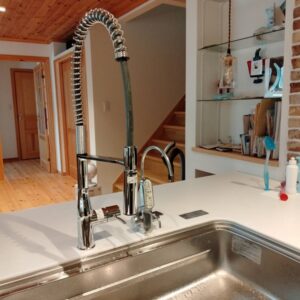 シンプル！ワンホール水栓の取替工事について　KVK　KM6211EC　オープンキッチン